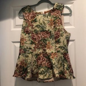 COPY - Anthropologie Line and Dot Peplum blouse